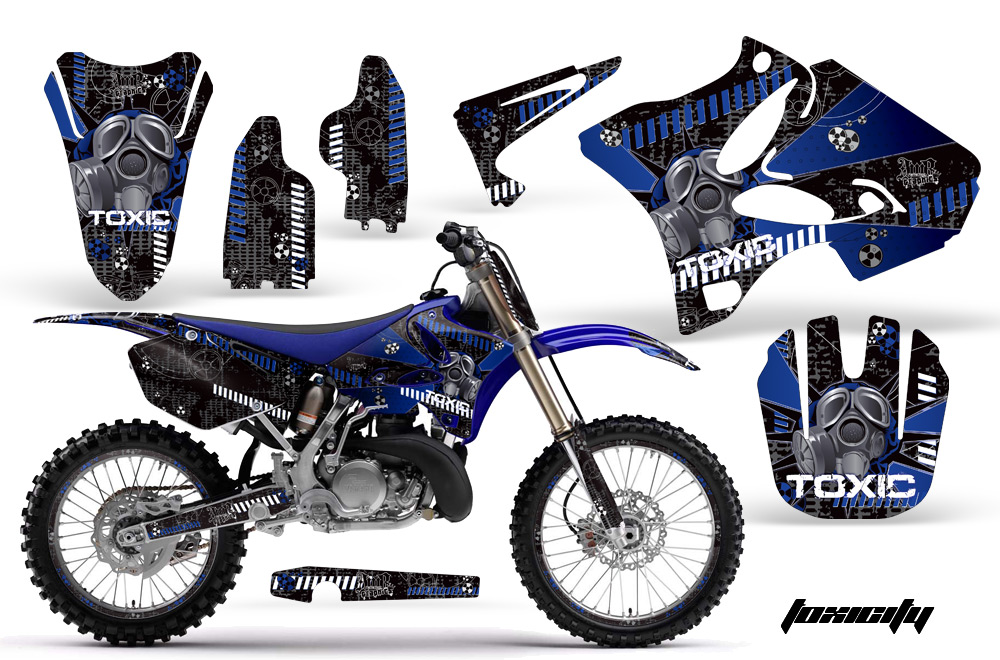 Yamaha YZ125 YZ250 96-11 Graphics Kit Tox BL NPs